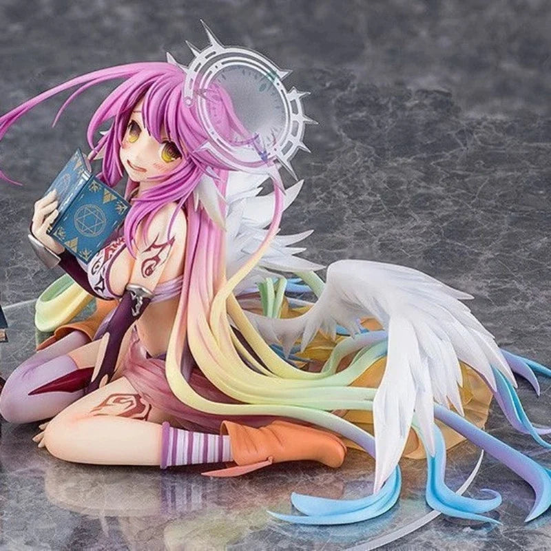 13cm The Game Of Life Classic Edition Nogamenolife Jibril (Heavenly Winged Angel) Anime Figure Model Statue Collection Toys Gift