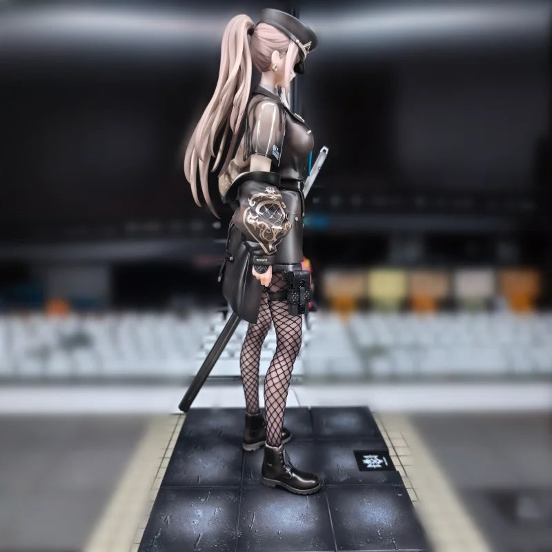 In Stock 25cm Myethos Neco Original Character A-Z:[B] Full Dress Black Uniform Girl Figure Statue Model Anime Collection Gift