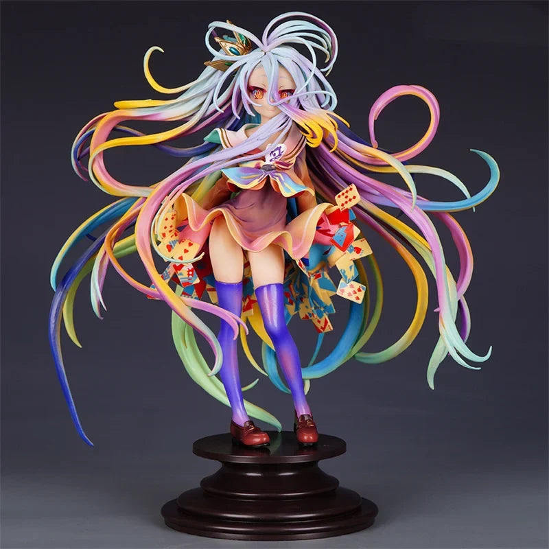 No Game No Life Figure Shiro Figure Art Works Kamiya Yuu Collection Pvc Action Figuine Anime Model Toy Gift