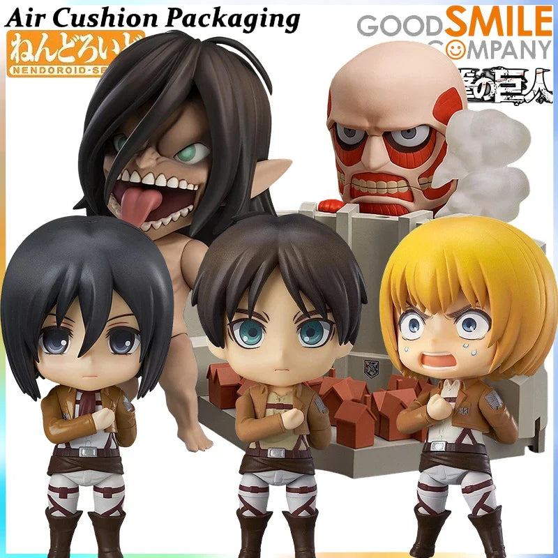 GSC Genuine Nendoroid Serie Attack on Titan Kolossaler Titan Mikasa Ackerman Eren Jaeger Armin Arlert Actionfiguren Modell Spielzeug