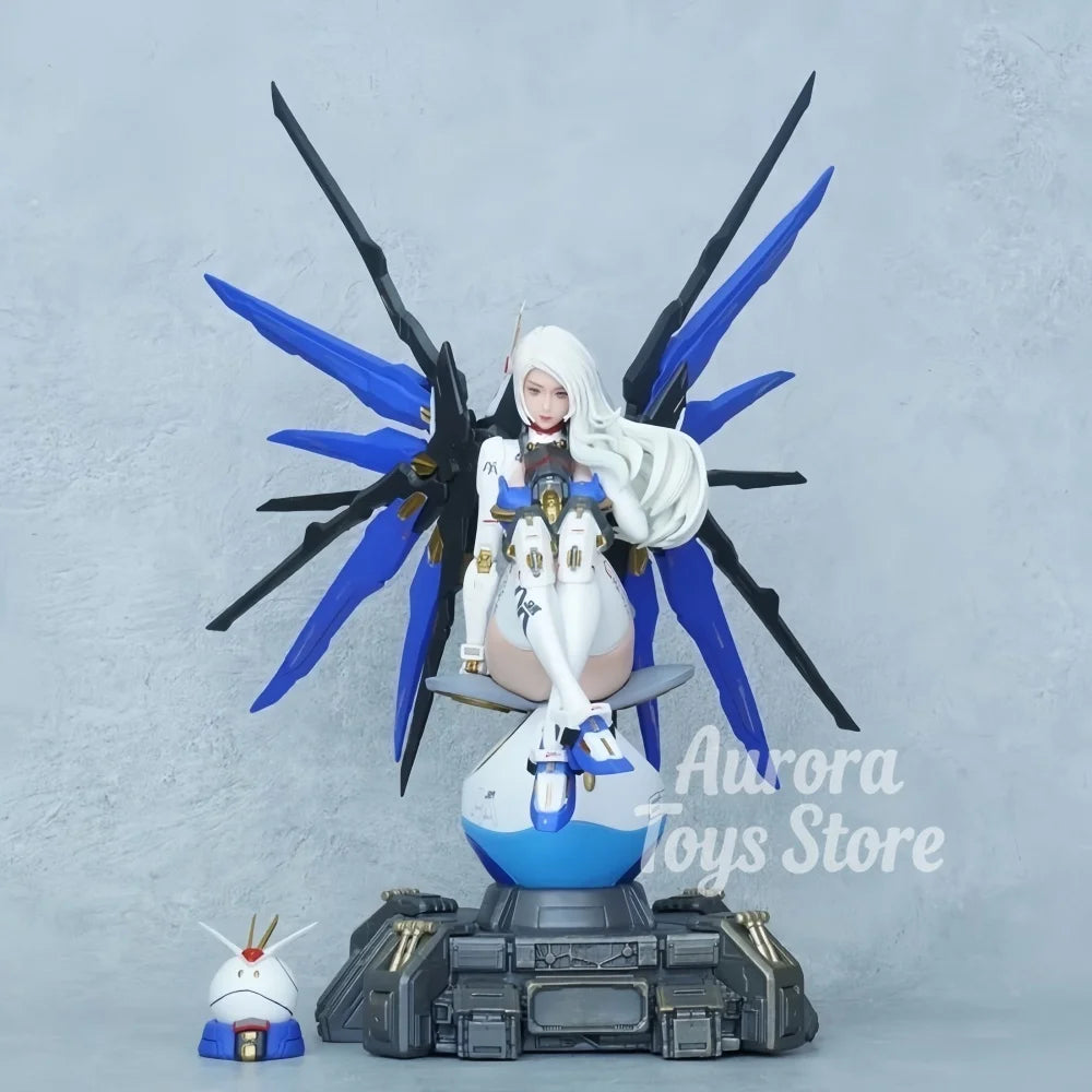 36cm/14.17in Anime Figure Mobile Suit Girl Action Figures Pvc Statue Collection Model Toys Gifts