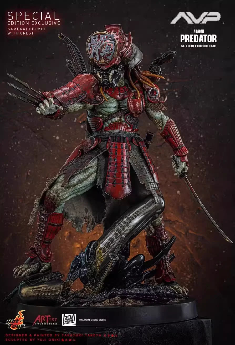 HOTTOYS HT 1/6 AC06B Predator red ghost warrior Alien venue limited edition Action Figure Model Toys 12-inch collectible