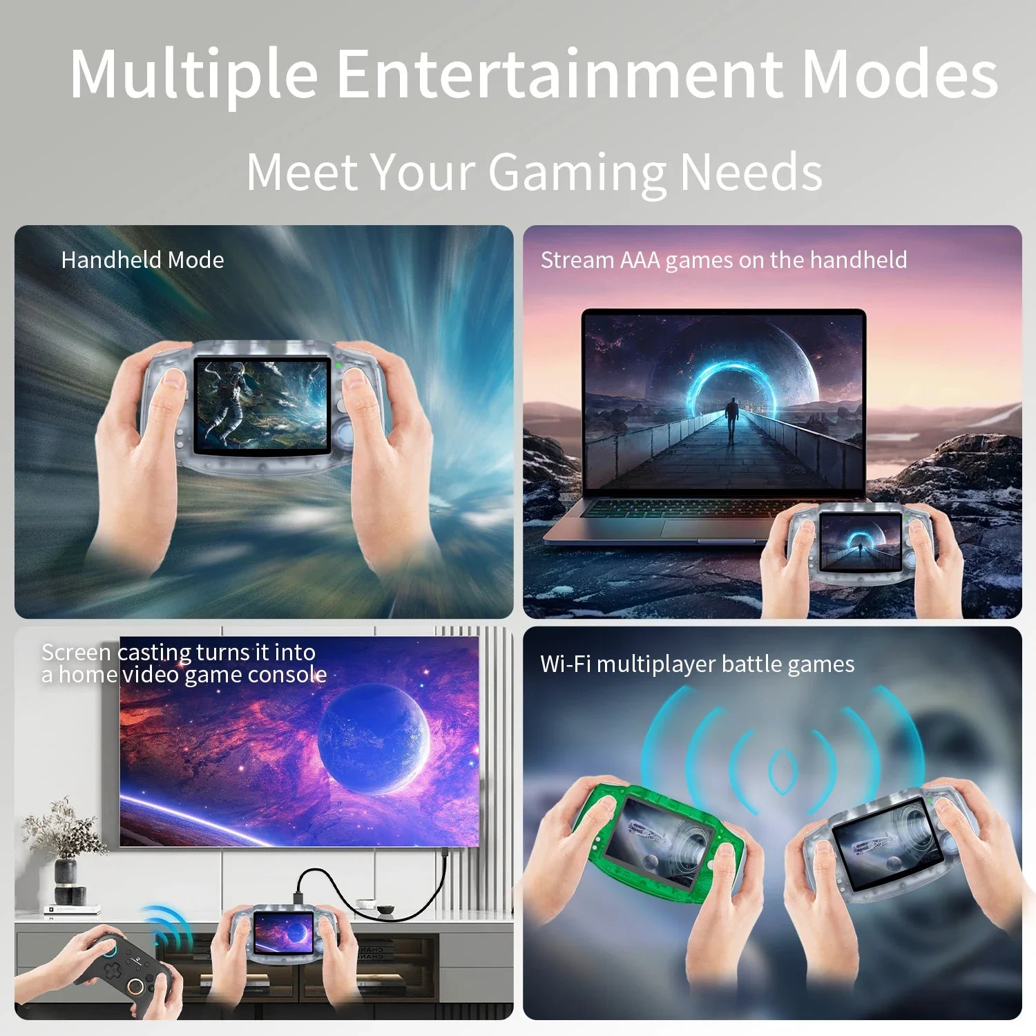 ANBERNIC RG34XX RG 34XX Handheld Game Console Video Games Players 3.4-inch IPS Screen Linux 64-bit System HD TV 5G WiFi PSP Gift