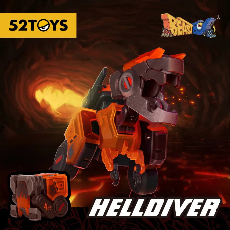 52TOYS BEASTBOX BB-02HD HELLDIVER, Verformungs-Spielzeug-Actionfigur, sammelbares Verwandlungs-Spielzeug, keine Aufbewahrungsbox