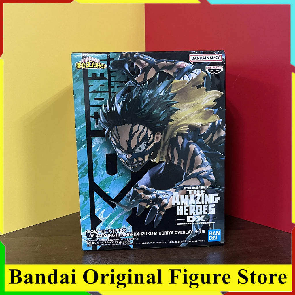 Original BANDAI BANPRESTO THE AMAZING HEROES DX IZUKU MIDORIYA OVERLAY Action Figure Toys My Hero Academia DEKU PVC Model