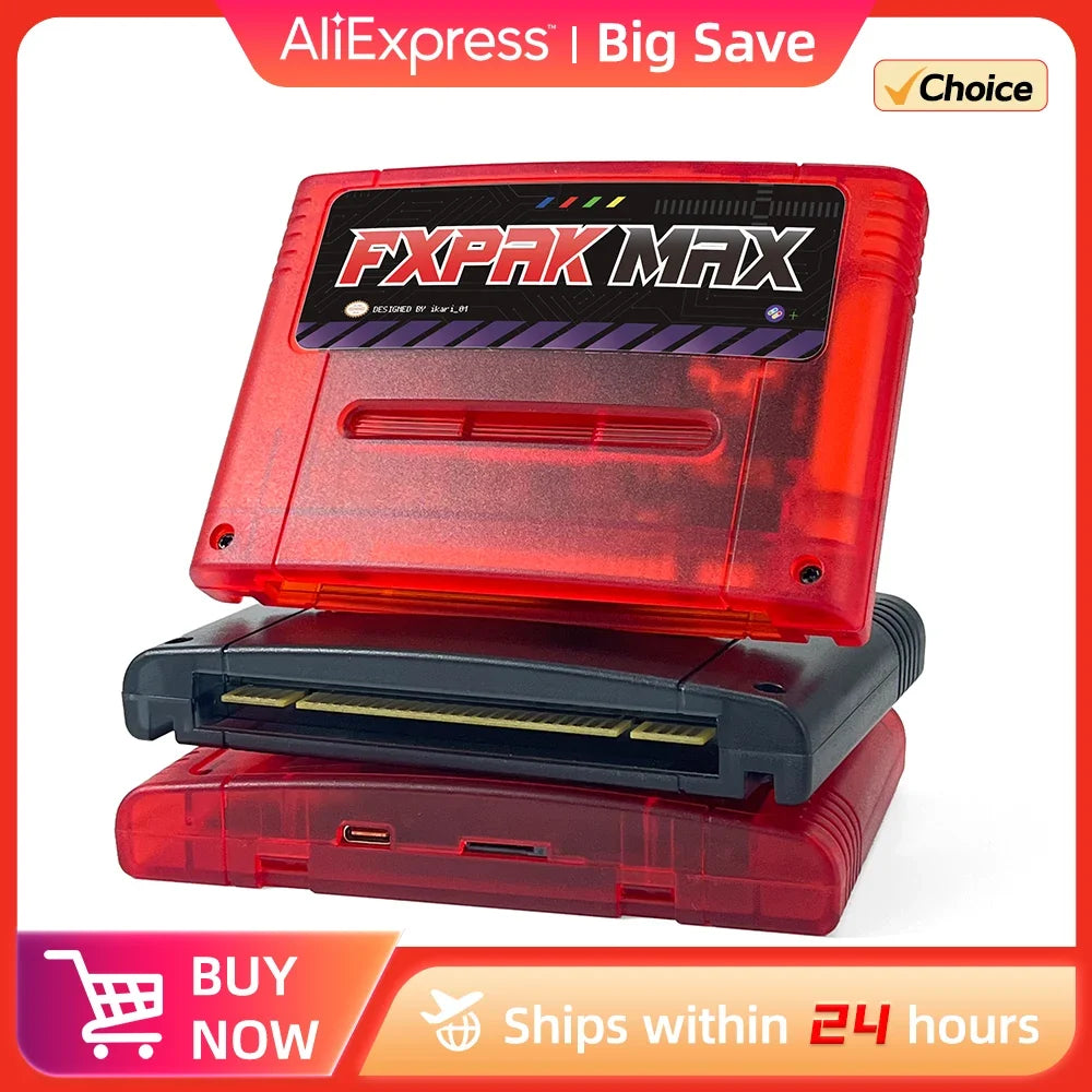 Latest FXPAK PRO MAX Firm1.11.0 For SNES NSTC/PAL Retro Console SFC Card Up To 200G RCT With Cyclone IV Hardware Game Everdrive