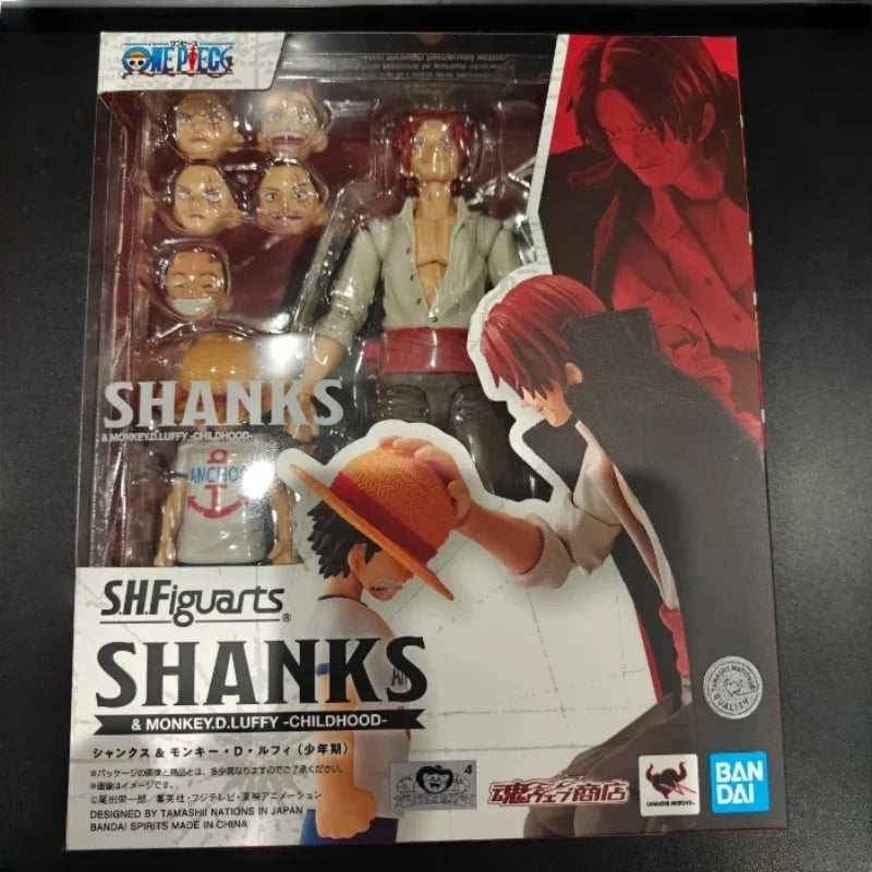 Bandai Original In Stock One Piece Shf Series Luffy Zoro Sanji Law Kaidou Yamato Nami Sabo Kidd Action Figure Pvc Model Toy Gift
