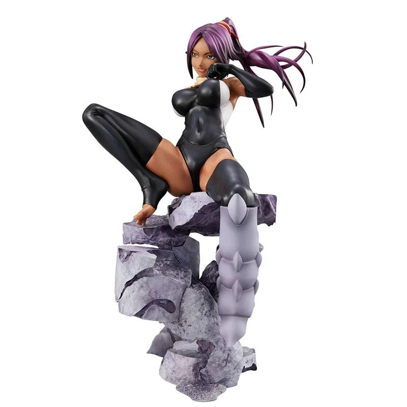 MegaHouse GEM Original:BLEACH Shihouin Yoruichi 20cm PVC Action Figure Anime Figure Model Toys Figure Collection Doll Gift