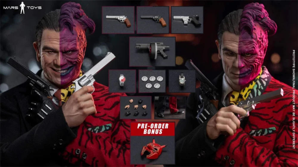 【In stock】Mars Toys MAT024 1/6 Scale Two-Face with Double Headed Carving Full Set For 12inchs Action Figure Model Toys