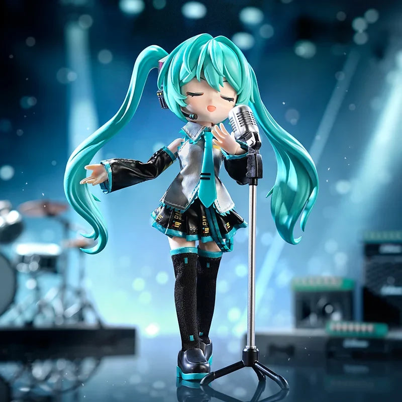 Blokees Hatsune Miku 17th Modeling Sakura Miku Singer Action Figure Joint Mobility Anime Assembly Toy Doll Collection XMAS Gifts