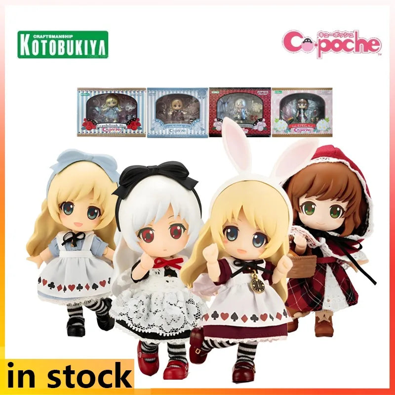 Kotobukiya Original Cu-poche Finished Product Movable Series Alice in Wonderland Anime Action Figure Model Toys Gifts for Boys