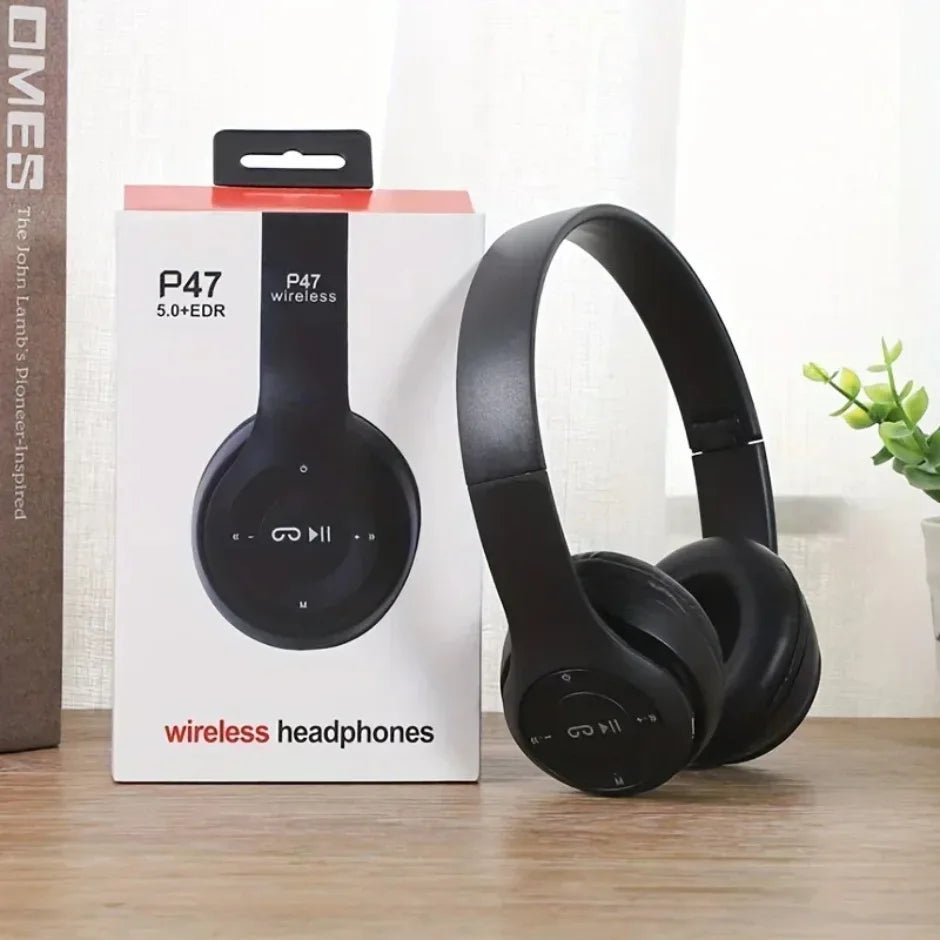 P47 Universally Wireless Bluetooth Noise Cancelling Headphones Gamer Stereo Headset Wireless Sports Game Headset For IOS Android