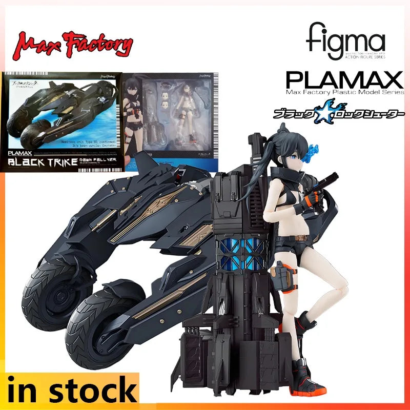 Max Factory Figma Finished Product Movable Doll Black Rock Shooter: Dawn Comes Anime Figure Toys Model Festival Gift for Boys