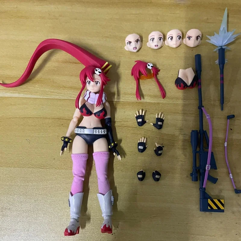 In Stock Genuine No Box Aniplex+ Buzzmod Tengen Toppa Gurren-Lagann Yoko Littner 15cm Action Model Yoko Figurine Toy