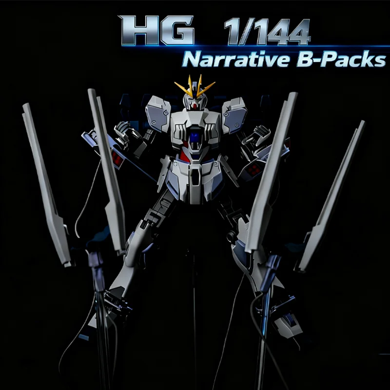 HG 1/144 Narrative B-Packs Gundam | Articulated No-Glue Model Kit Humanoid MS Collectible Figure Desktop Ornament Anime Fan Gift