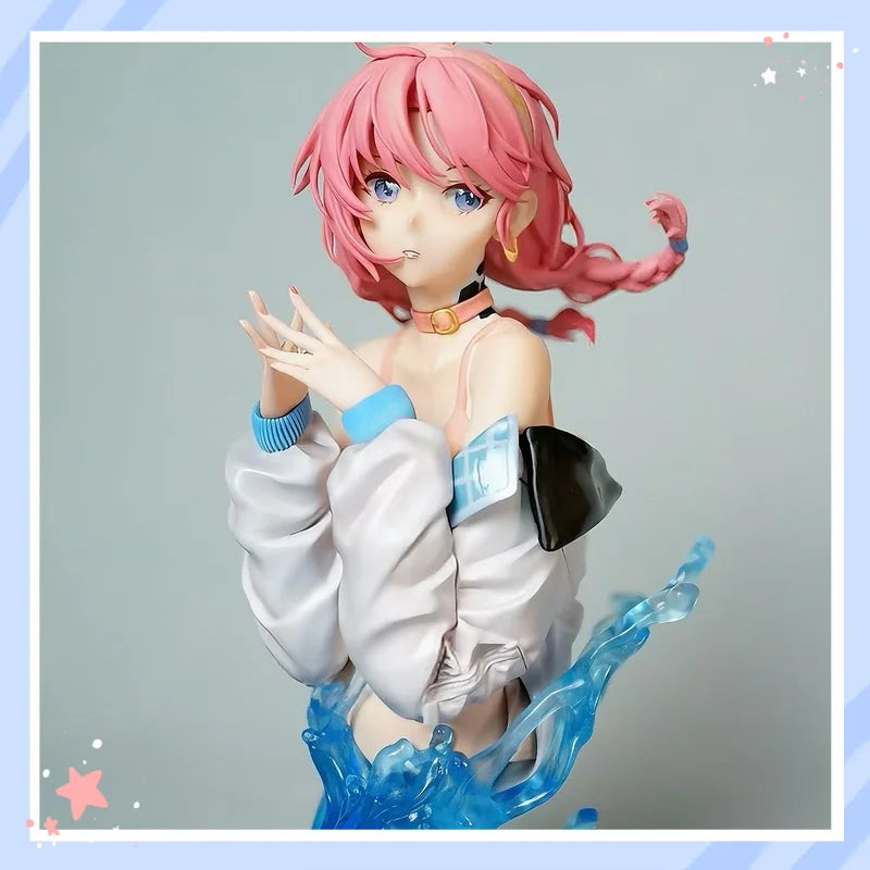 Arknights Blue Bust Figure Full Painted GK Statue Anime Collectible Desk Decor Ornament Gift For Anime Fans