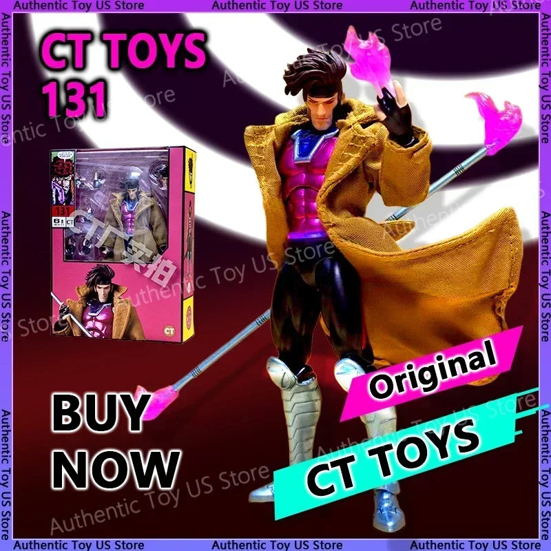 In Stock Ct Toys Gambit Figure Mafex 131 X-Men Wolverine Shf Anime Action Figure Figurine Statue Model Customized Gifts Kids Toy