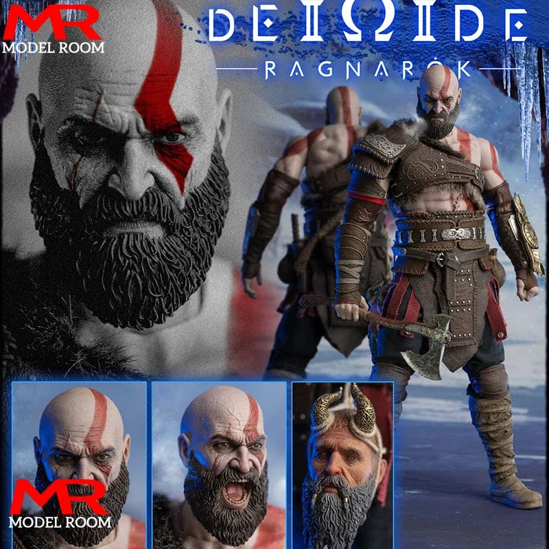 Worldbox & Onetoys OT019 1/6 Man Of War Double Head Figure Model 34cm Male Soldier Action Figure Doll Full Set Collectible Toy