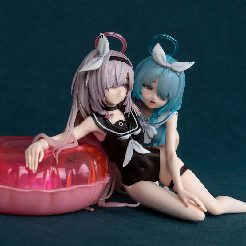 12cm Blue Archive Plana & Arona Swimsuit Ver. Game Girl ABS Figure Model Statue Fans Collection Desktop Decoration Ornament Toys