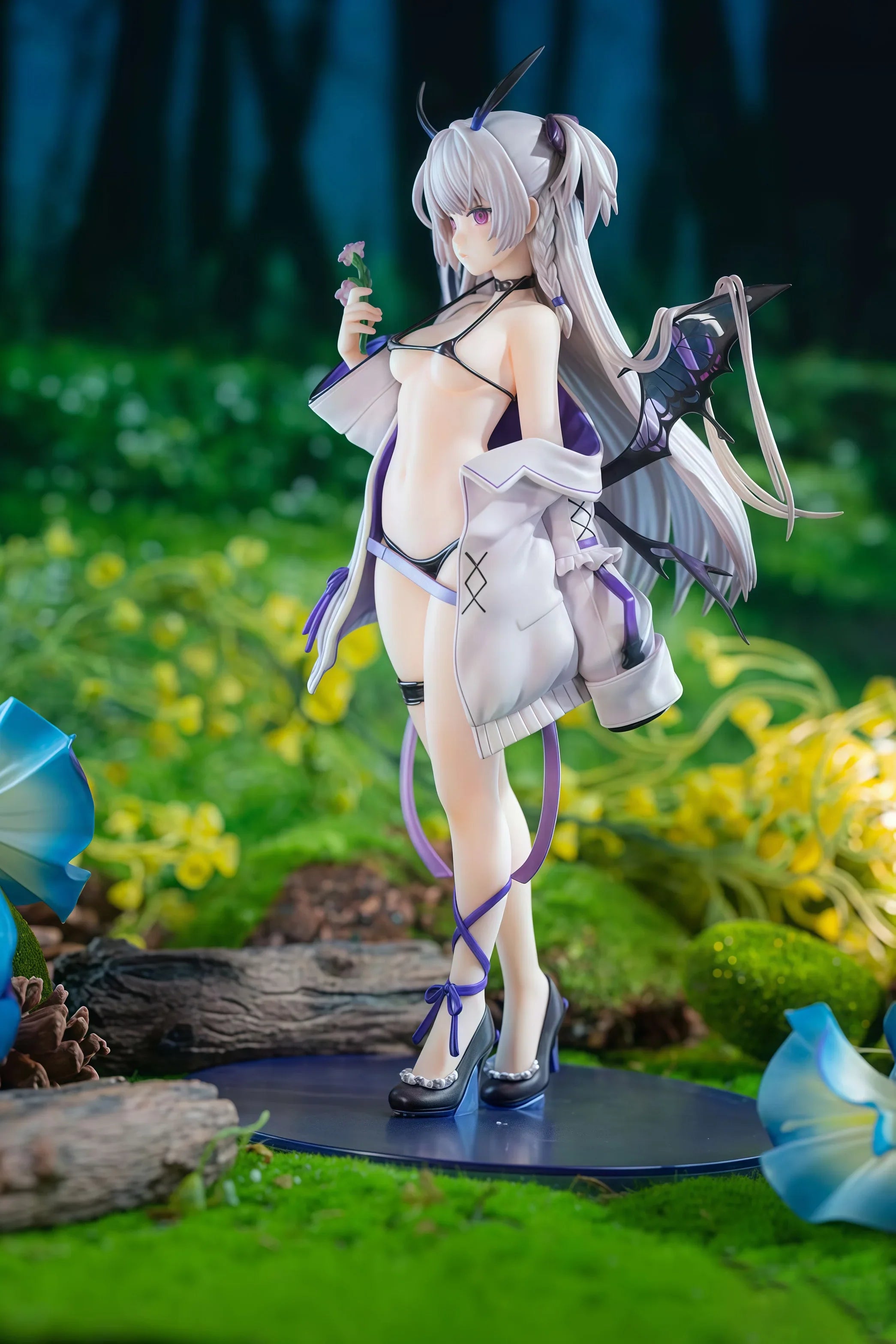 Demon Girl 23cm Standing Position Anime Figure Model Statue Collection Desktop Decoration Ornament Toys Gifts For Fans