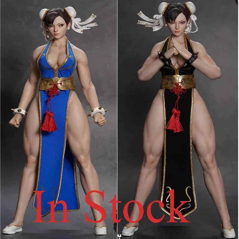 【In Stock】 PLAY TOY 1/6 Fighting Goddess 2.0 P023A Black & P023B Blue Clothes Glue-coverable Moving Figure Figure Model Gift