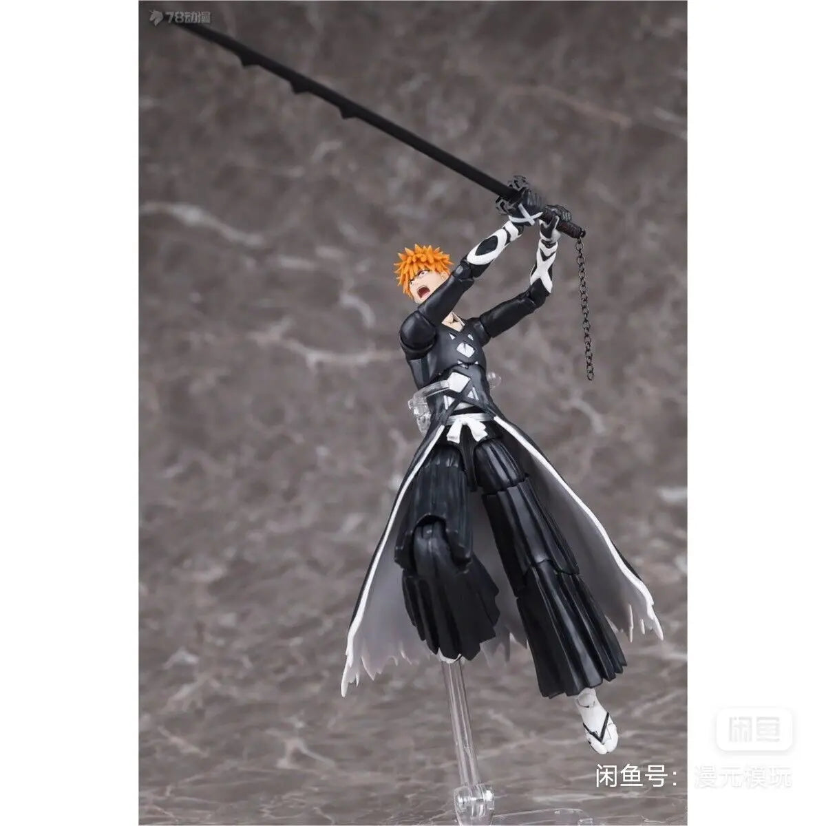 Bandai Sh Figuarts In Stock Bleach Ichigo Kurosaki Tensa Zangetsu Shf Action Figure Model Toys Anime Collectible Toy Gift