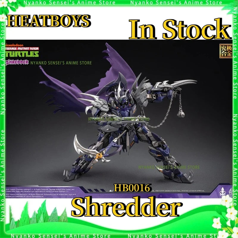 In Stock HEATBOYS Teenage Mutant Ninja Turtles Shredder Chinese Mecha Model Kit Action Figure Model Toy Doll Gift Collectible