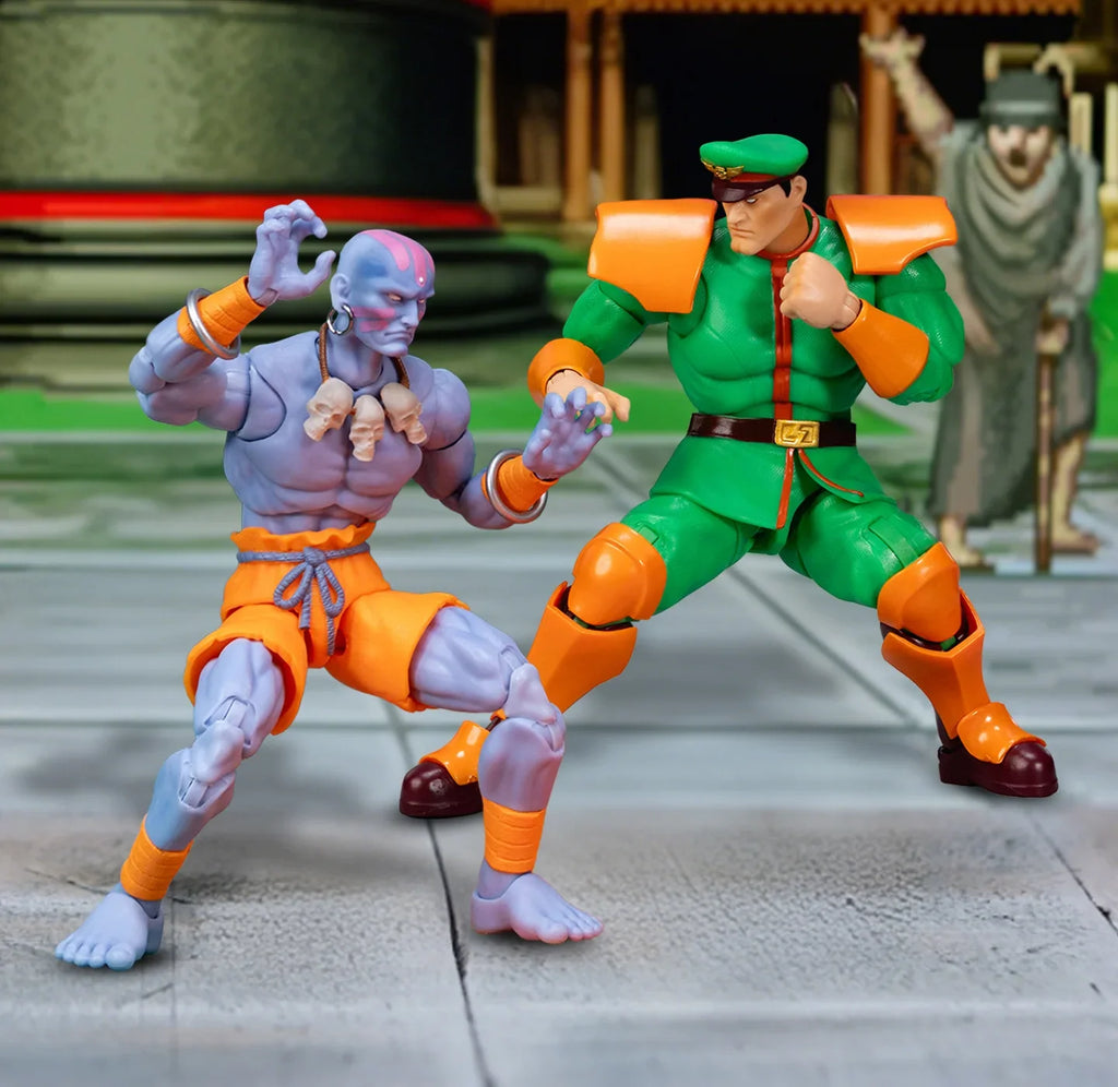JADA Toys Action Figures Street Fighter Dhalsim / M. Bison Collector's Exclusive Edition SDCC