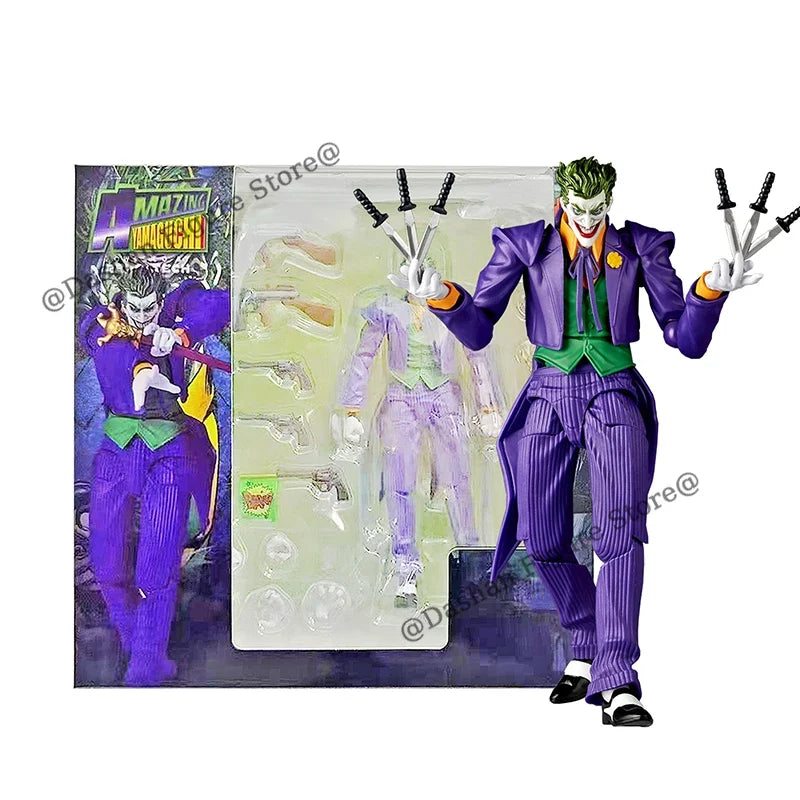 Revoltech Joker Action Figure Kaiyodo Justice League Romeo Figures Amazing Yamaguchi Figurine PVC Comic Collection Model Toys