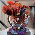 One Piece GK Ye Huo Lu Fei Figurine with Glowing Four Emperor Grass Hats Lu Fei One Piece Model Ornament Birthday Gift
