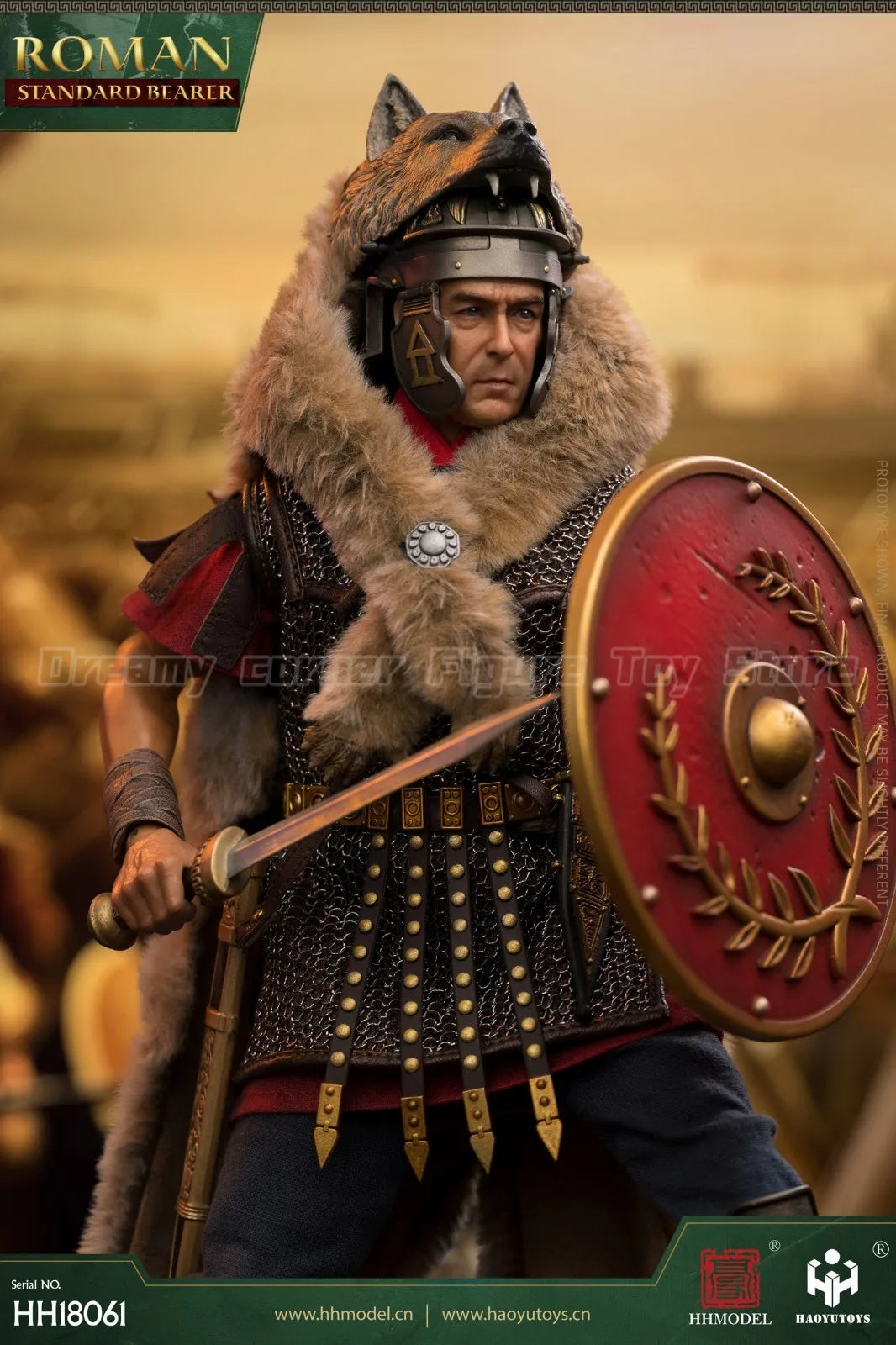 【In Stock】Original HHMODEL HAOYUTOYS HH18061 Imperial Legion Rome Flag Bearer 1/6 Action Figure Collection Ornament Toy