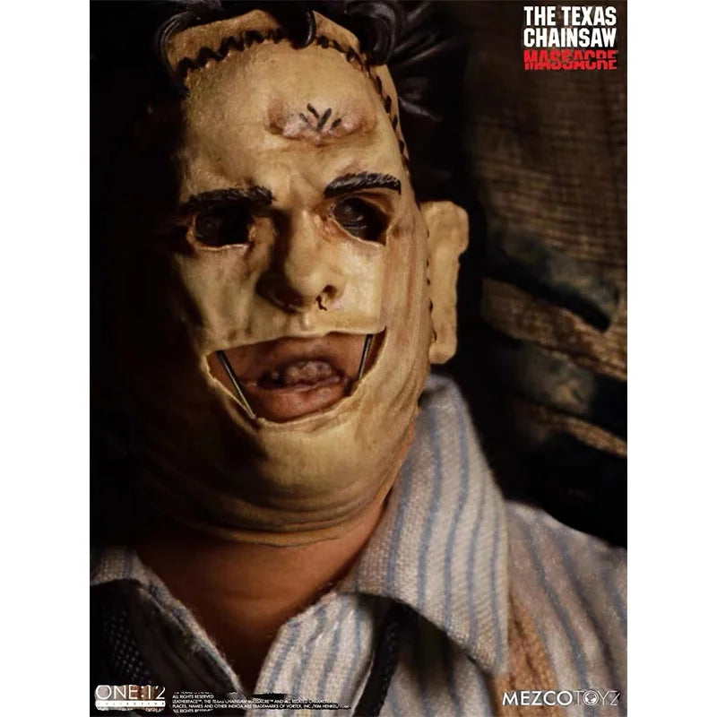 Original MEZCO ONE:12 LEATHERFACE Chainsaw Massacre Action Collectible Model Assemble Toys Gift