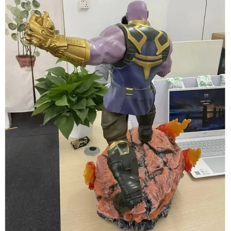 60cm 1/4 Scale Green Giant Hulk Thanos Resin Superhero Figure - Large Size Home Decoration Collectible Model Gift