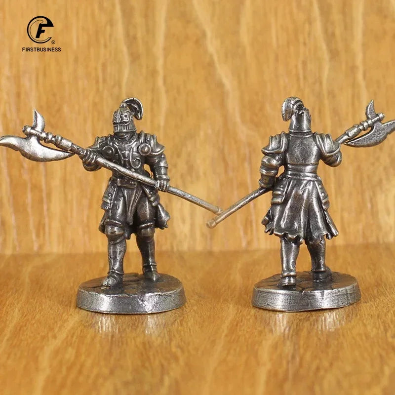 Brass knight statue, war legion soldier model, brass material, desktop decorations and collectibles, Christmas gifts