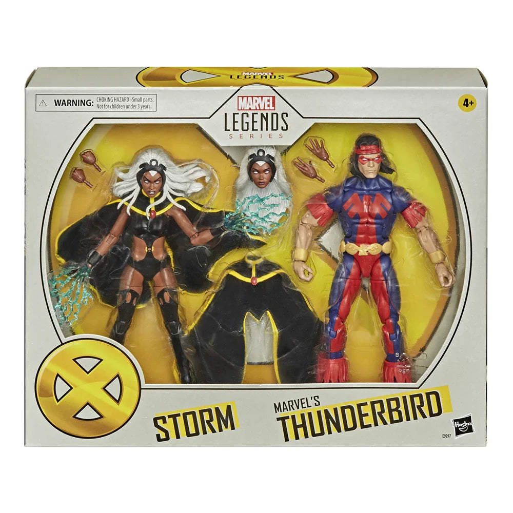 [In-Stock] Hasbro Marvel Legends Series Storm und Thunderbird 2er-Pack 15cm Schöne Sammlerstück Anime Actionfigur Modell Spielzeug Geschenke