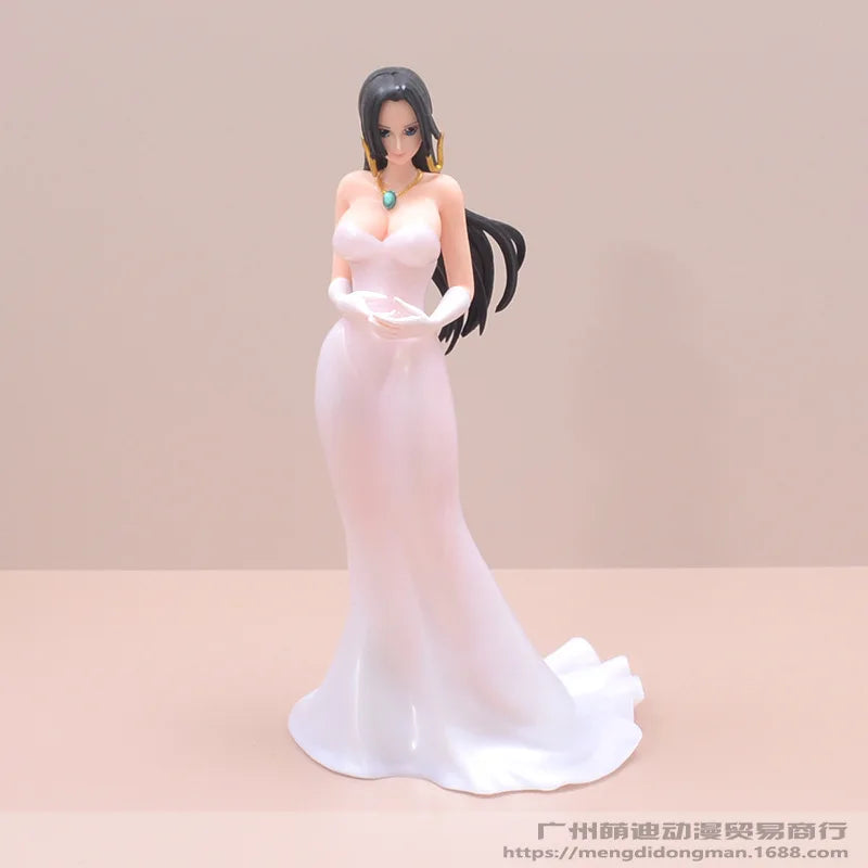Hot High Quality Haizeiwang Wedding Dress Empress Boya Hancock Handmade Model Anime Ornament Doll Box Set Wedding Souvenir Gift