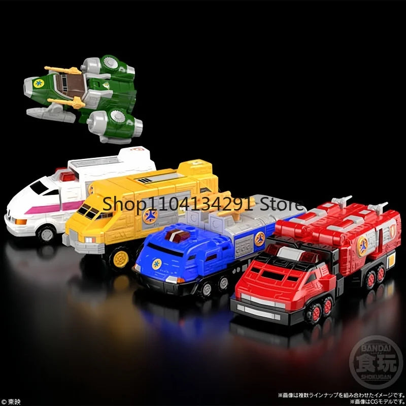 Bandai Original Re-Release Super Mini-Pla Emergency Gattai Victory Robo Action Assembly Figures Collectible Model Toys