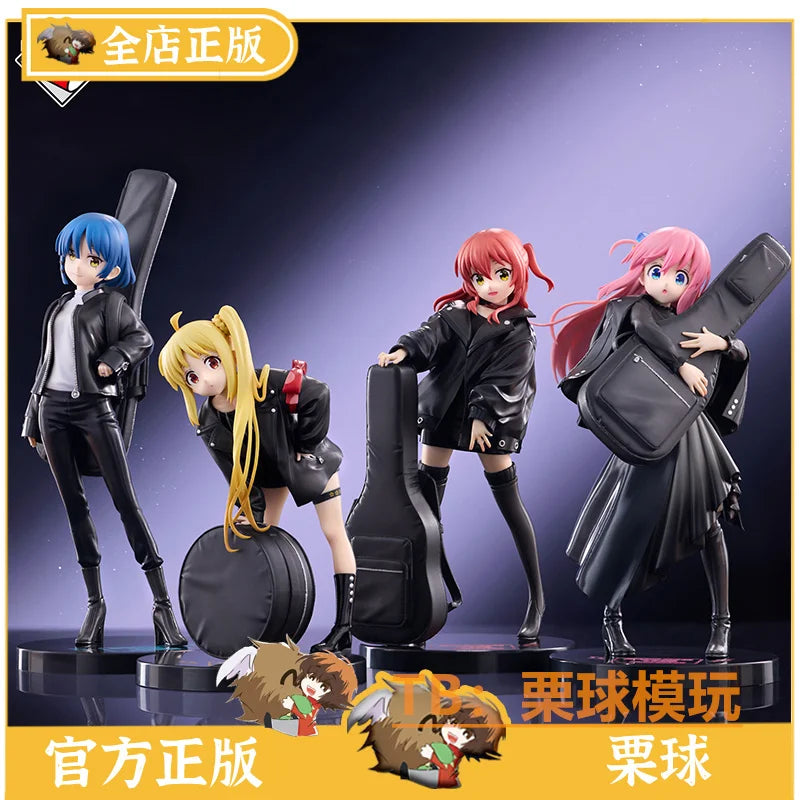 Bandai Ichiban Kuji Bocchi Rock Full Band Set Action Figures Gotou Hitori Ijichi Nijika Kita Yamada Ryo Prize Figure Collection