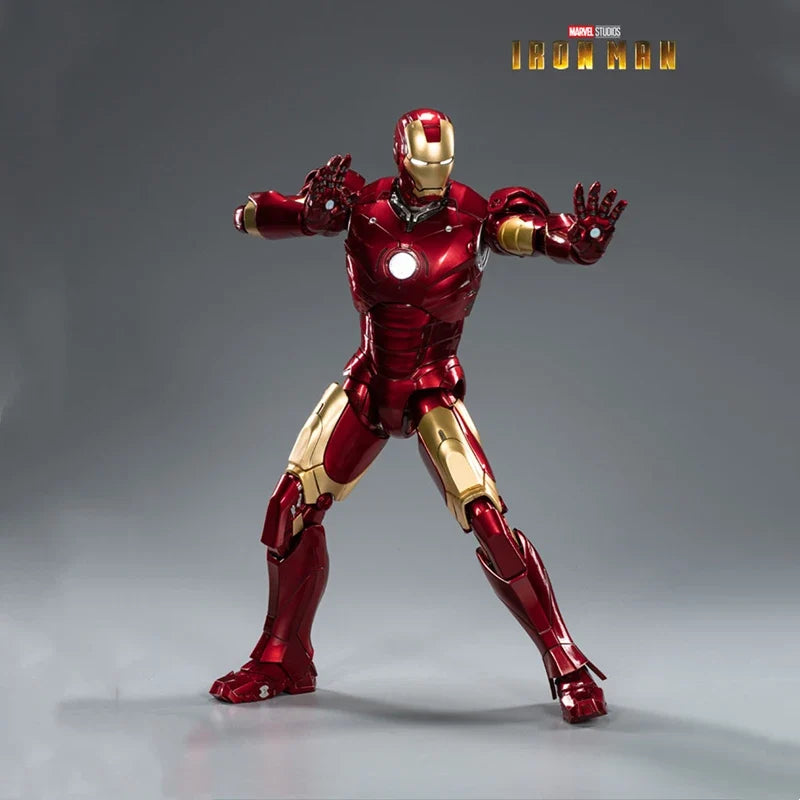 ZD 1/5 Iron Man 36CM MK3 Original legends LED lighting 10th Anniversary Memorial Collect Tony Stark Model Action Figure