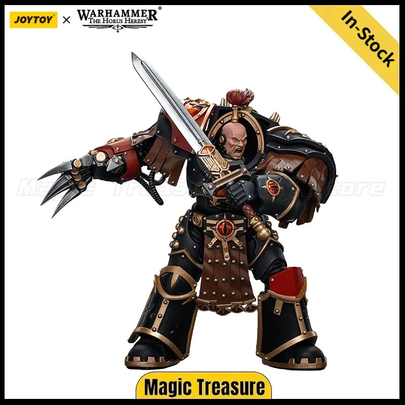 【In Stock】 JOYTOY Warhammer 40K Movable Horus Heresy Son of Horus Ezekiel Abaddon First Captain of The Fifteenth Legion