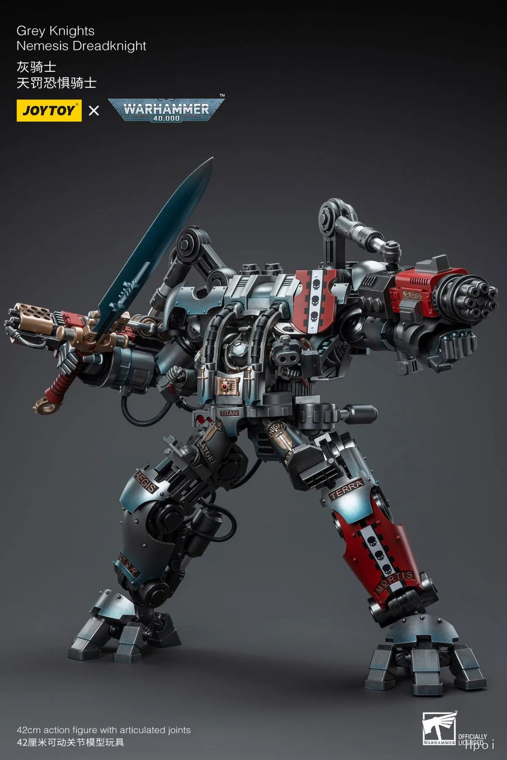 In Stock Original JOYTOY Warhammer 40K Grey KnightsNemesis Dreadknight Action Figures Model Toys Gifts Collection