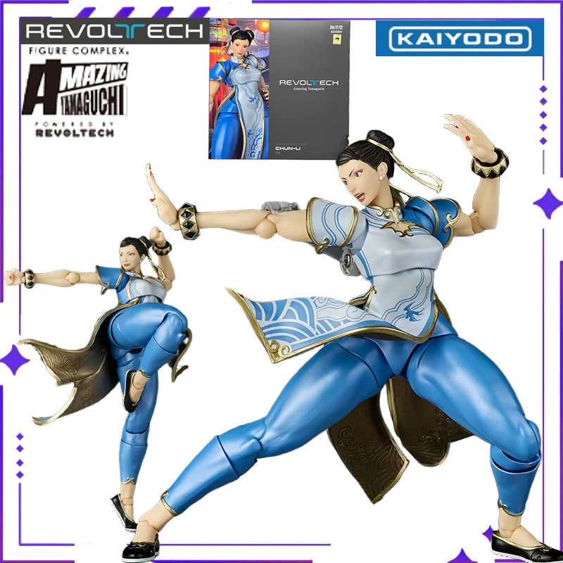 KAIYODO Original Wheel Technology Series Amazing Yamaguchi Street Fighter 6 Spring Beauty GameMobile Doll HandmadeModel Toy Gift