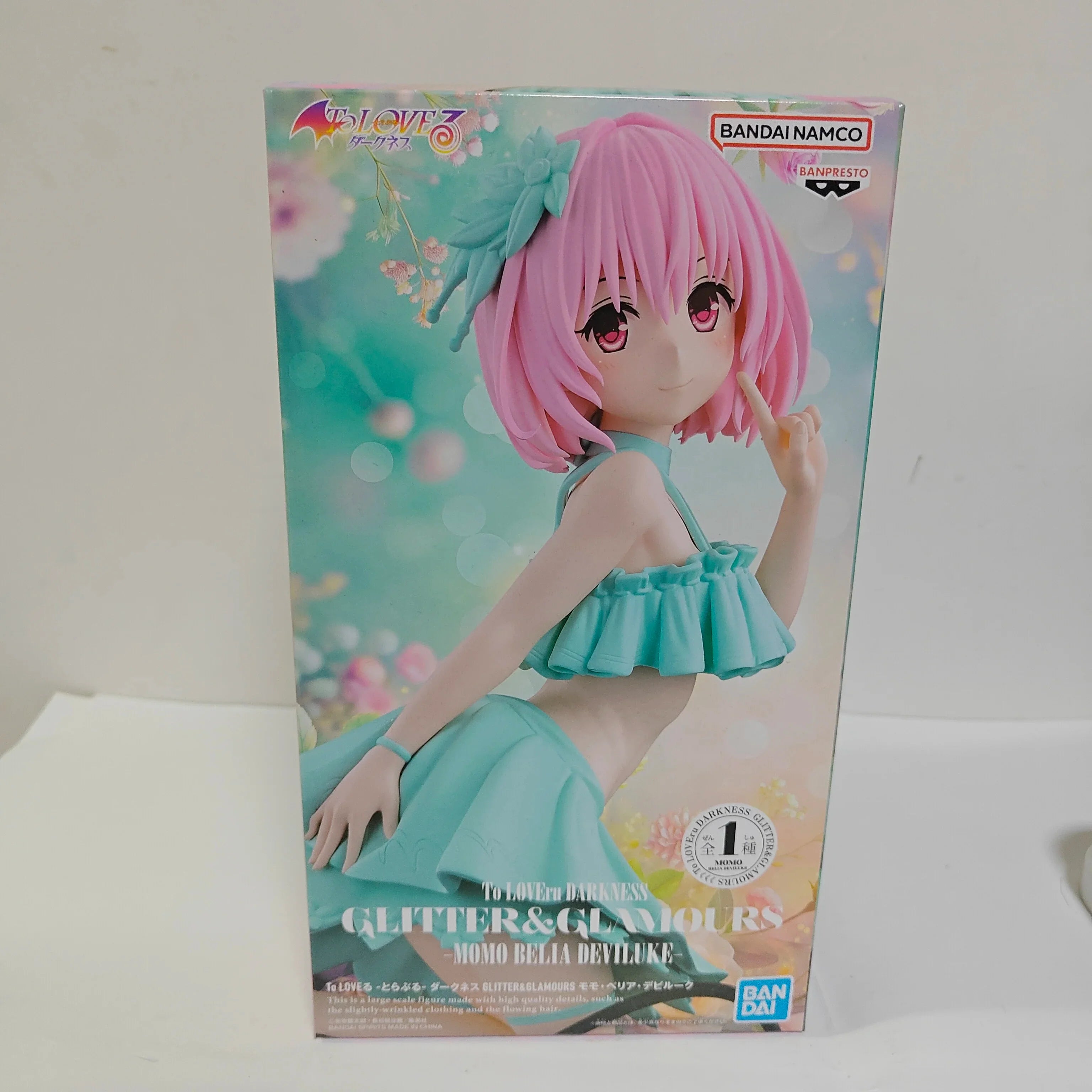 BANDAI Original To Love-Ru Darkness Anime GLITTER GLAMOURS Momo Belia Deviluke Lala Satalin Action Figures PVC Figurine Model