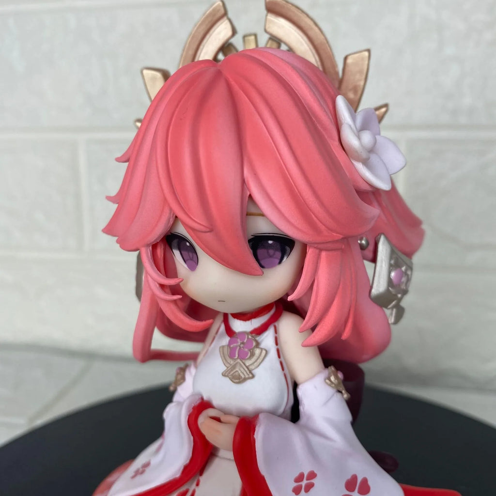 Genshin Impact game peripheral Q version eight god son -13.5CM beautiful girl anime statue model chassis handmade decorations