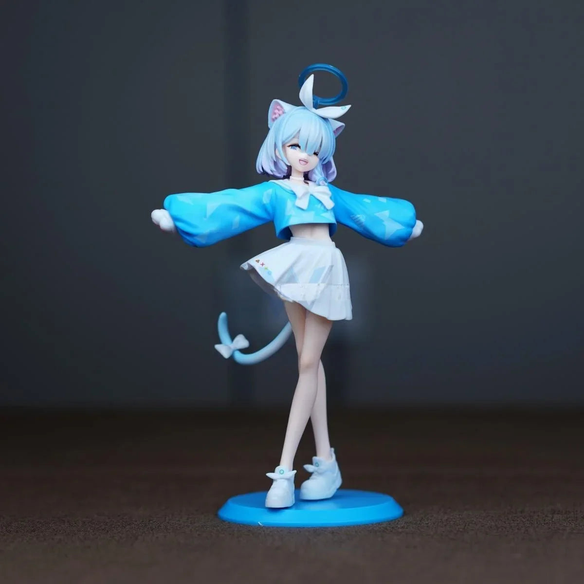 Gw  Ear Arona Anime Figure Desktop Cuter Case Decoration Gift Secondhand Beautify Girl PVC Collectible Statue Toy