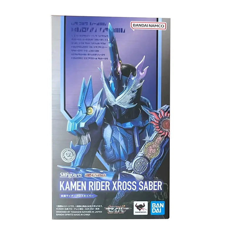 Original Genuine Bandai SHFiguarts SHF Kamen Rider XROSS SABER Anime Movable Doll Model Collection Toy Children's Gift