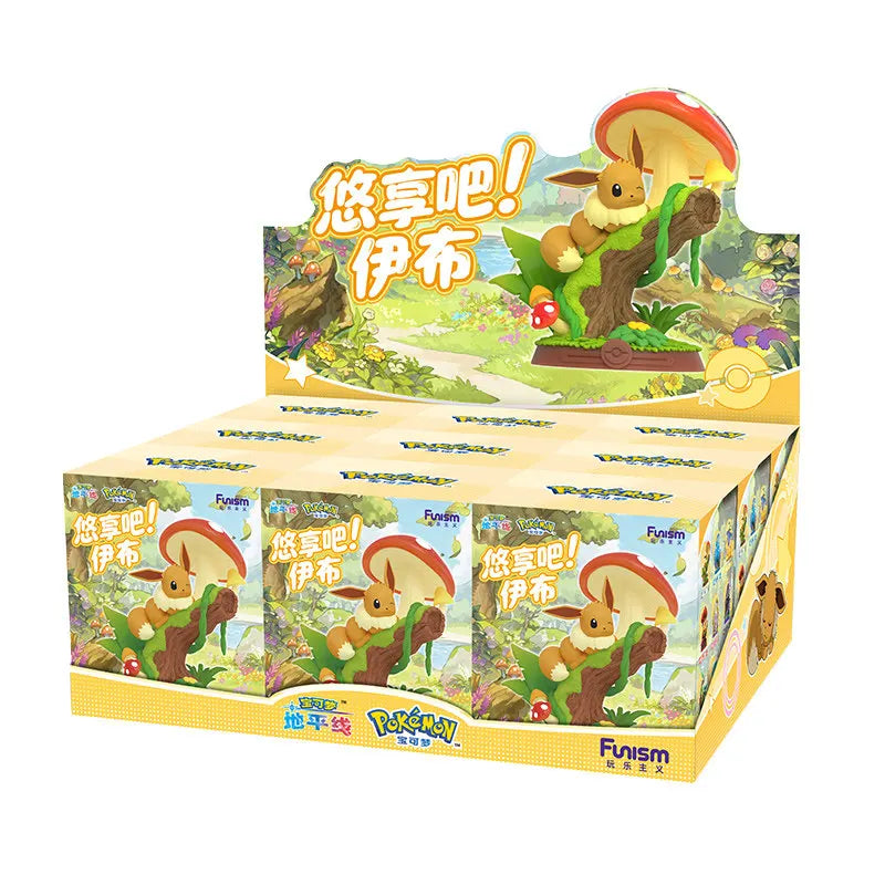 Neu auf LAGER Original Funism Pokémon Freizeit Freude Evoli Blind Box Figur Ornament Anime Merchandise Geschenk