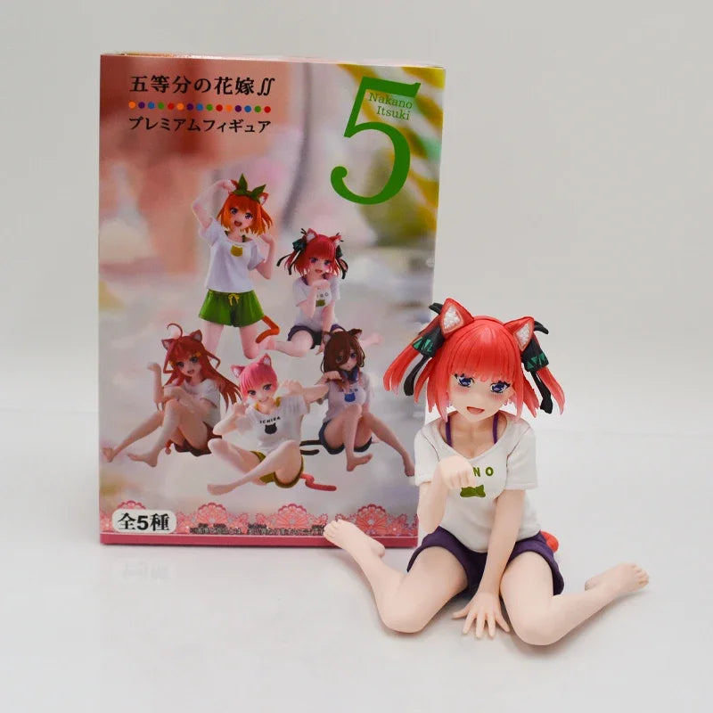 26cm The Quintessential Quintuplets Anime Girl Figure Miku Nakano Action Figure Nino Nakano Figurine Adult Model Doll Toys Gifts