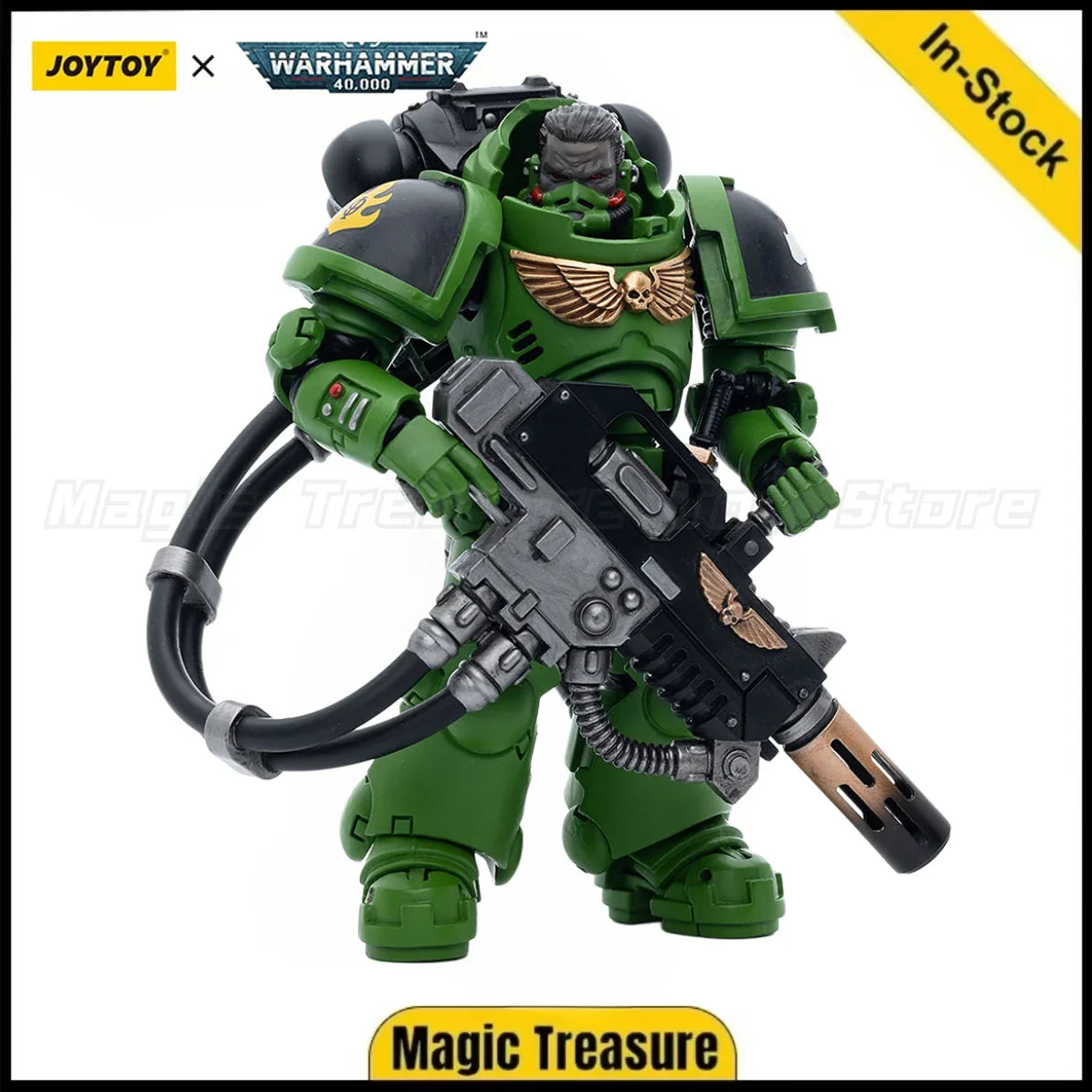 【Auf Lager】JOYTOY Warhammer 40k Salamanders Eradicators Brother T'Kren 1/18 Actionfigur Geschenk