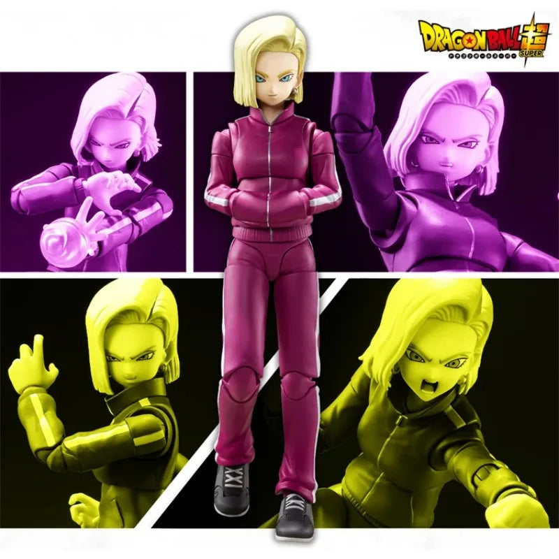 In Stock Bandai S.H.Figuarts Dragon Ball Super Android 17 Android 18 Tournament of Power Anime Figure The Perfect Gift for Kids